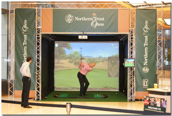 Corporate event Golfing simulator