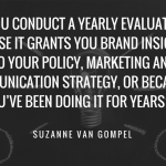 Brand insights - quote on yearly brand evaluation