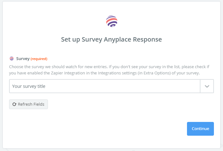 3. select right survey