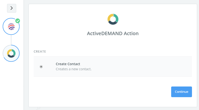 4. Create contact activedemand