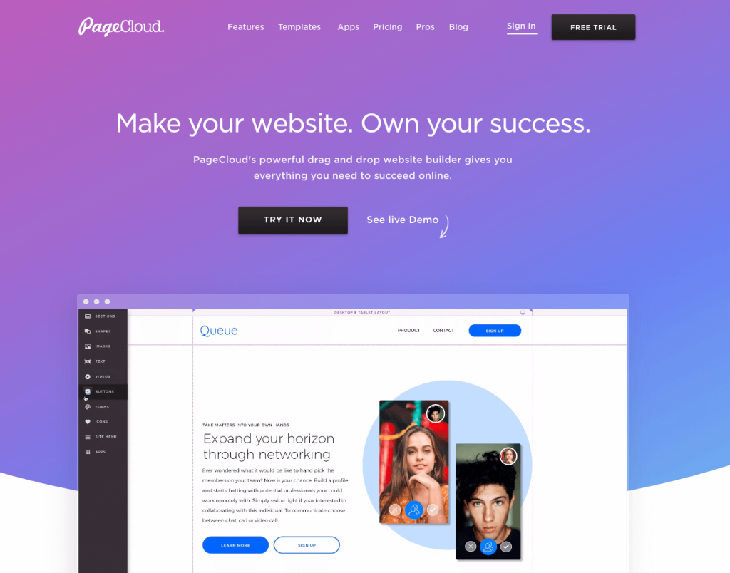 pagecloud landing page software