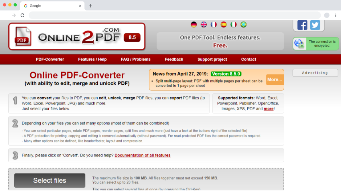 Online 2 PDF - PDF To Word Converter