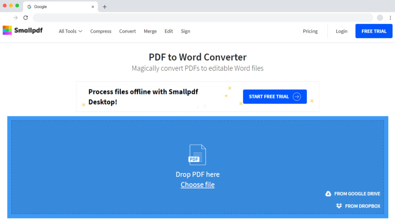 Small PDF - PDF To Word Converter