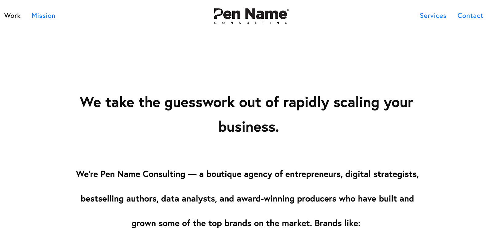 Pen Name Consulting