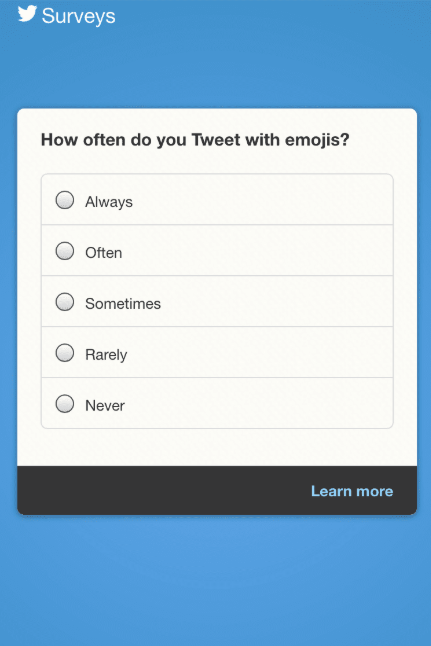 twitter survey