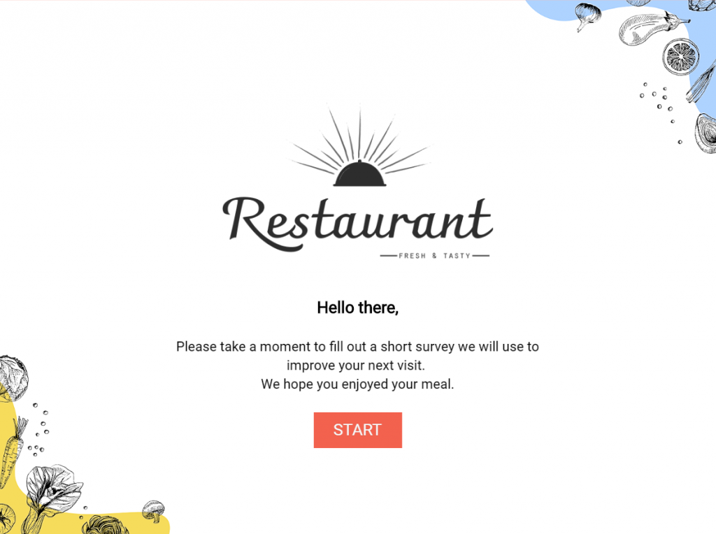 restaurant survey template