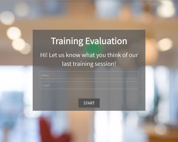 Training Evaluation Template