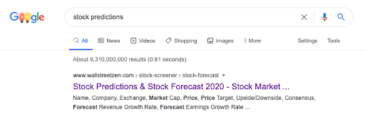 Google Stock Predictions
