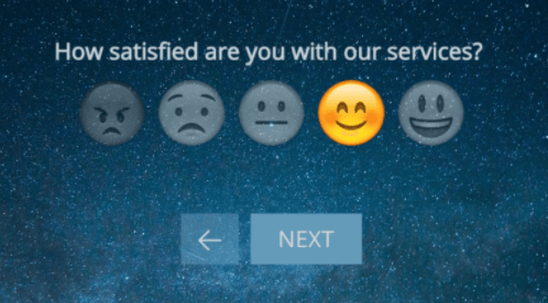 how satisfied are you emoji